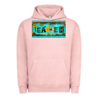 Pigment Salmon teacher license plate Urban Hoodie - BarkalooDesign