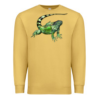Antique Gold İguana Premium Sweatshirt - LillyAllenDesigns