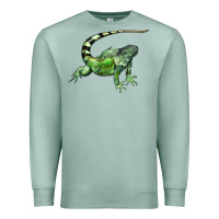 Seafoam İguana Premium Sweatshirt - LillyAllenDesigns