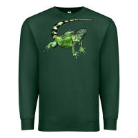 Sports Green İguana Premium Sweatshirt - LillyAllenDesigns