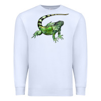 White İguana Premium Sweatshirt - LillyAllenDesigns