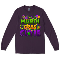 Plum mardi gras cutie Long Sleeve Tee - CowGirlArtShop