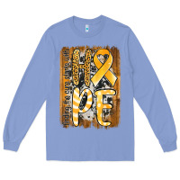Colony Blue finding the cure starts with hope childhood cancer awareness  with bac Long Sleeve Tee - Jasminsmagicworld