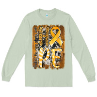 Matcha finding the cure starts with hope childhood cancer awareness  with bac Long Sleeve Tee - Jasminsmagicworld