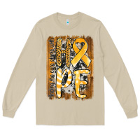 Mushroom finding the cure starts with hope childhood cancer awareness  with bac Long Sleeve Tee - Jasminsmagicworld