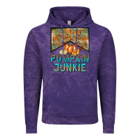 Cloud Purple Pumpkin junkie Vintage Hoodie - NancyCooperArtShop
