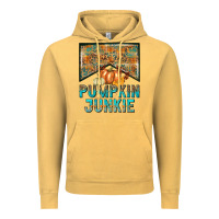Vintage Mustard Pumpkin junkie Vintage Hoodie - NancyCooperArtShop