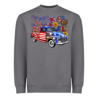 Storm Western Truck Fourth Of July America Heavyweight Sweatshirt - FaDigitalArtStudio