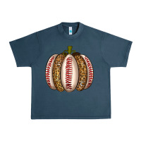 Midnight Navy Baseball Pumpkin Urban Heavy Tee - texasbilliewilder
