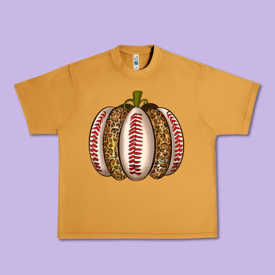 Baseball Pumpkin Urban Heavy Tee Designed By Texasbilliewilder