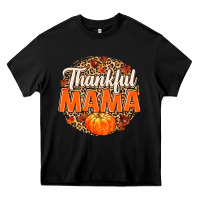 Black Thankful Mama Heavy Core Tee - MaliasSmallBusiness