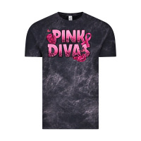 Cloud Black Pink Divas Breast Cancer Vintage Tee - NancyCooperArtShop