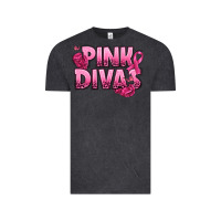Vintage Black Pink Divas Breast Cancer Vintage Tee - NancyCooperArtShop