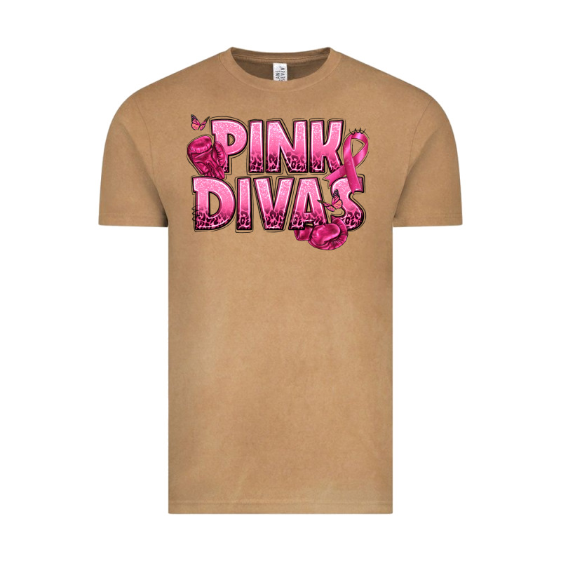 Pink Divas Breast Cancer Vintage Tee by NancyCooperArtShop | Teevron