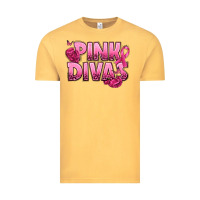 Vintage Mustard Pink Divas Breast Cancer Vintage Tee - NancyCooperArtShop