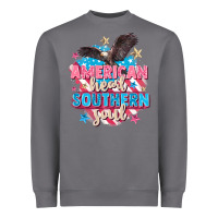 American Heart Southern Soul 4th Of July Heavyweight Sweatshirt | Teevron