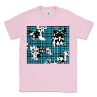Bubblegum Pink winter plaid and cowhide pattern Classic Tee - RanaPortraitStore
