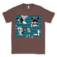 Chestnut winter plaid and cowhide pattern Classic Tee - RanaPortraitStore