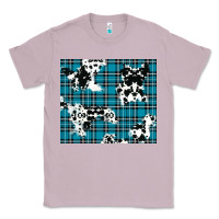 Lilac winter plaid and cowhide pattern Classic Tee - RanaPortraitStore