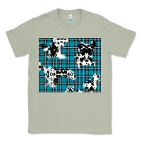 Matcha winter plaid and cowhide pattern Classic Tee - RanaPortraitStore