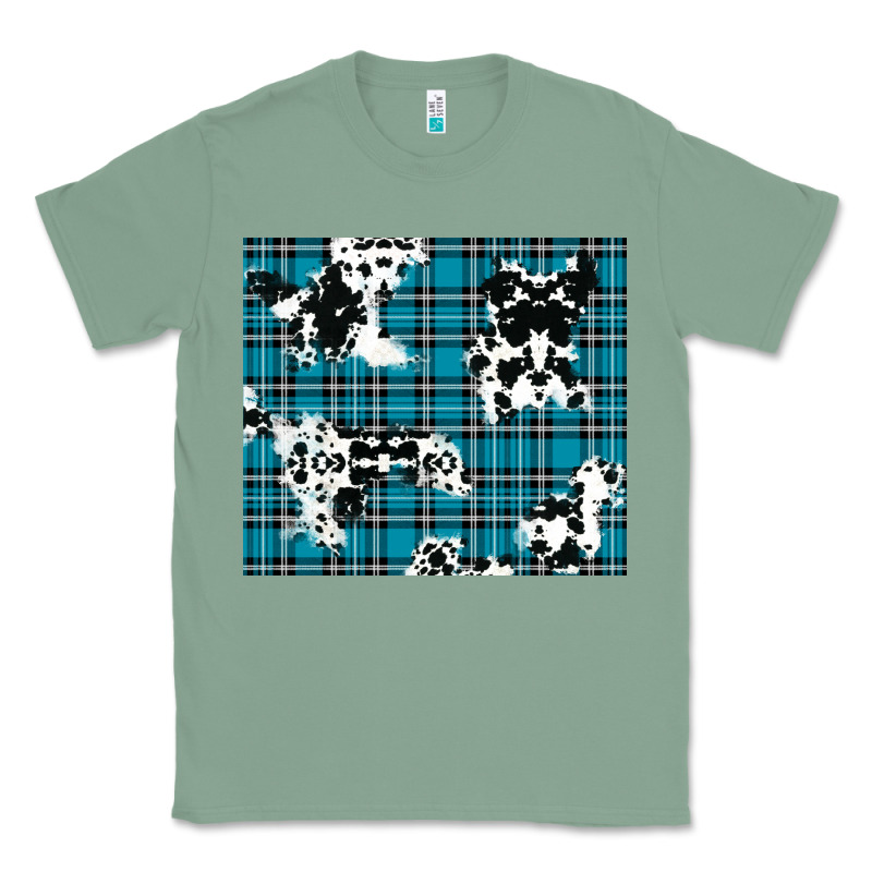 Winter Plaid And Cowhide Pattern Classic Tee by RanaPortraitStore | Teevron