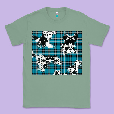 Winter Plaid And Cowhide Pattern Classic Tee Designed By Ranaportraitstore