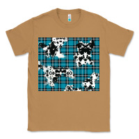 Toasted Coconut winter plaid and cowhide pattern Classic Tee - RanaPortraitStore