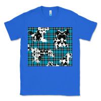 True Royal winter plaid and cowhide pattern Classic Tee - RanaPortraitStore