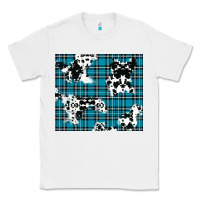 White winter plaid and cowhide pattern Classic Tee - RanaPortraitStore