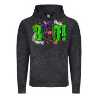 Boo! With Black Cat Halloween Vintage Hoodie | Teevron