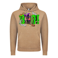 Vintage Coffee Boo! with black cat Halloween Vintage Hoodie - NancyCooperArtShop
