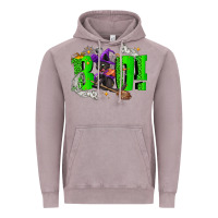 Vintage Zinc Boo! with black cat Halloween Vintage Hoodie - NancyCooperArtShop