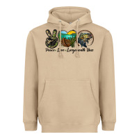 Mushroom peace love largemouth bass Heavyweight Hoodie - LillyAllenDesigns