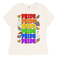 Bone rainbow pride celebration Ladies Tee - LillyAllenDesigns