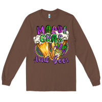 Chestnut mardi gras and beer Long Sleeve Tee - CowGirlArtShop