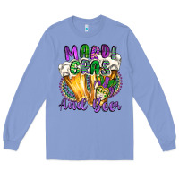 Colony Blue mardi gras and beer Long Sleeve Tee - CowGirlArtShop