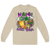 Mushroom mardi gras and beer Long Sleeve Tee - CowGirlArtShop