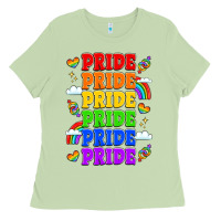 Matcha rainbow pride celebration Ladies Tee - LillyAllenDesigns