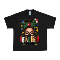 Black teacher life afro messy bun Urban Heavy Tee - texasbilliewilder