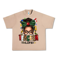 Burro teacher life afro messy bun Urban Heavy Tee - texasbilliewilder