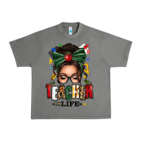 Tornado teacher life afro messy bun Urban Heavy Tee - texasbilliewilder