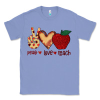 Colony Blue Peace Love Teach Classic Tee - Bettercallsaul