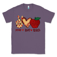 Lavender Peace Love Teach Classic Tee - Bettercallsaul