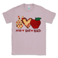 Lilac Peace Love Teach Classic Tee - Bettercallsaul