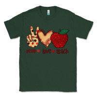 Sports Green Peace Love Teach Classic Tee - Bettercallsaul