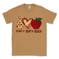Toasted Coconut Peace Love Teach Classic Tee - Bettercallsaul