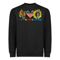 Black Fatih love freedom Heavyweight Sweatshirt - FaDigitalArtStudio