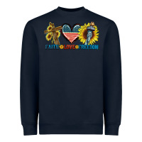 Navy Fatih love freedom Heavyweight Sweatshirt - FaDigitalArtStudio