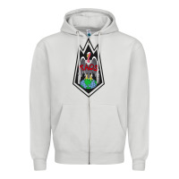 Dove Grey classic kaos   global domination Zipper Hoodie - tuanDangUi