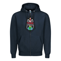 Navy classic kaos   global domination Zipper Hoodie - tuanDangUi